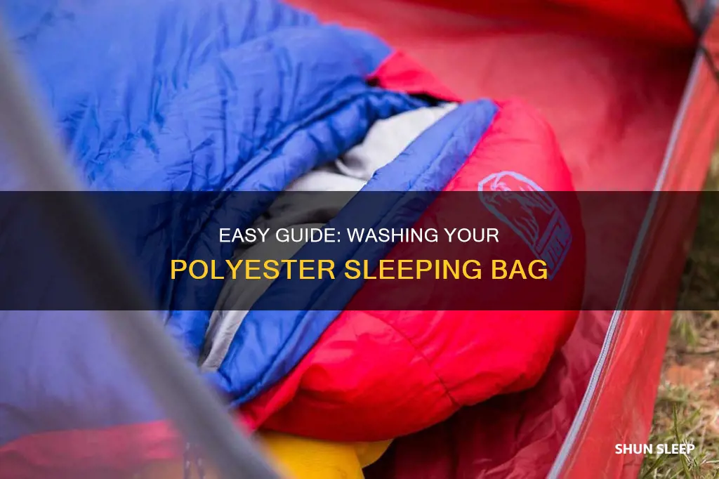how to wash 100 polyester sleeping bag