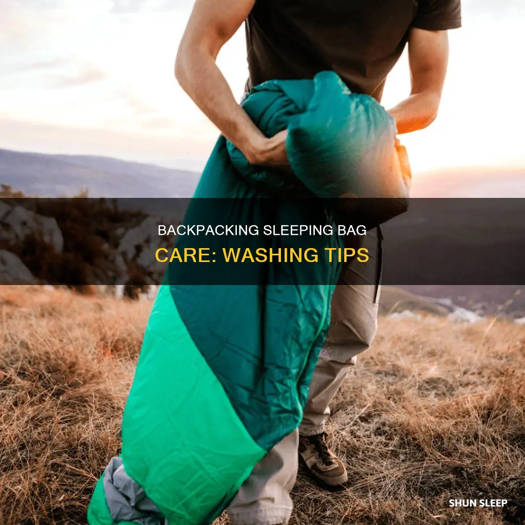 how to wash a backpacking sleeping bag
