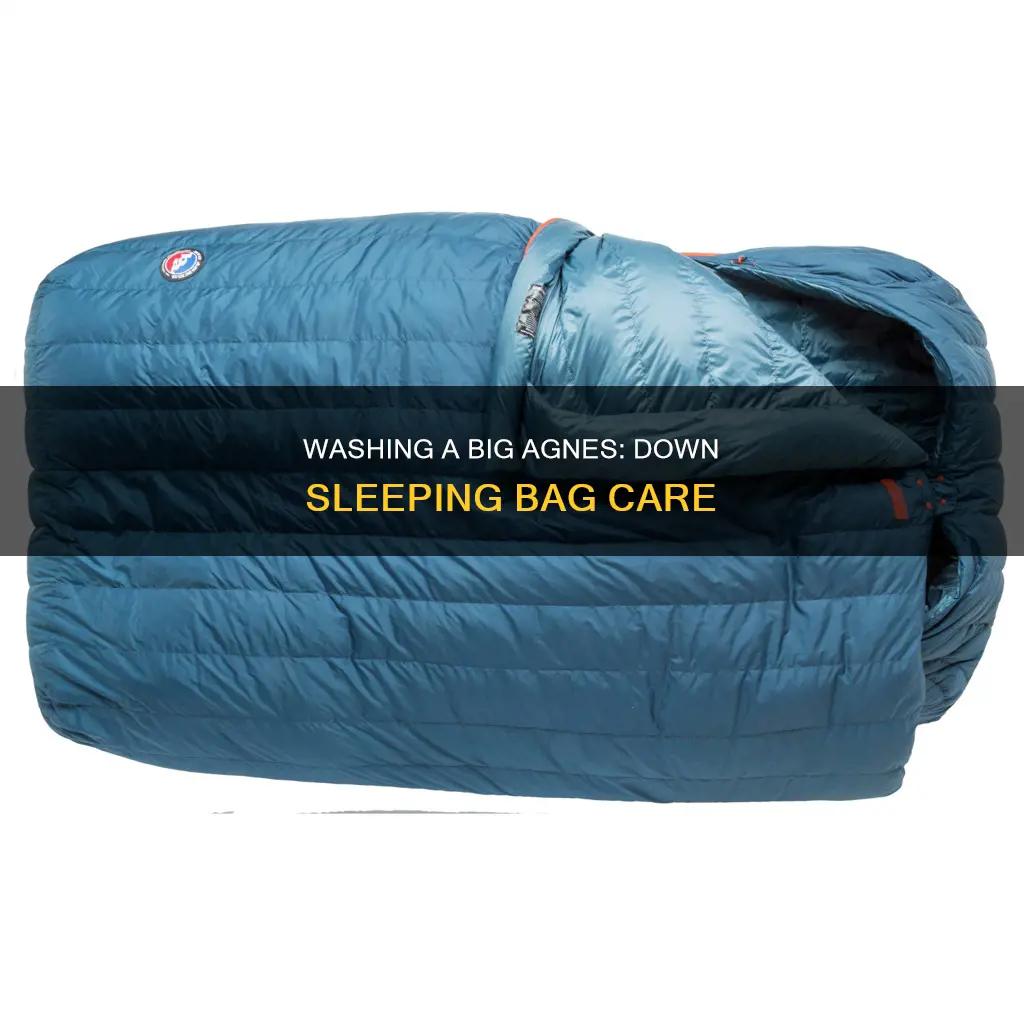 how to wash a big agnes down sleeping bag