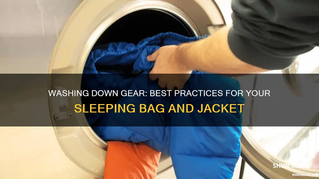 how to wash a down sleeping bag or jacket