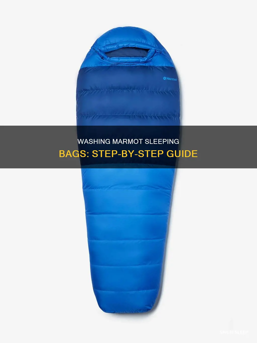 how to wash a marmot sleeping bag