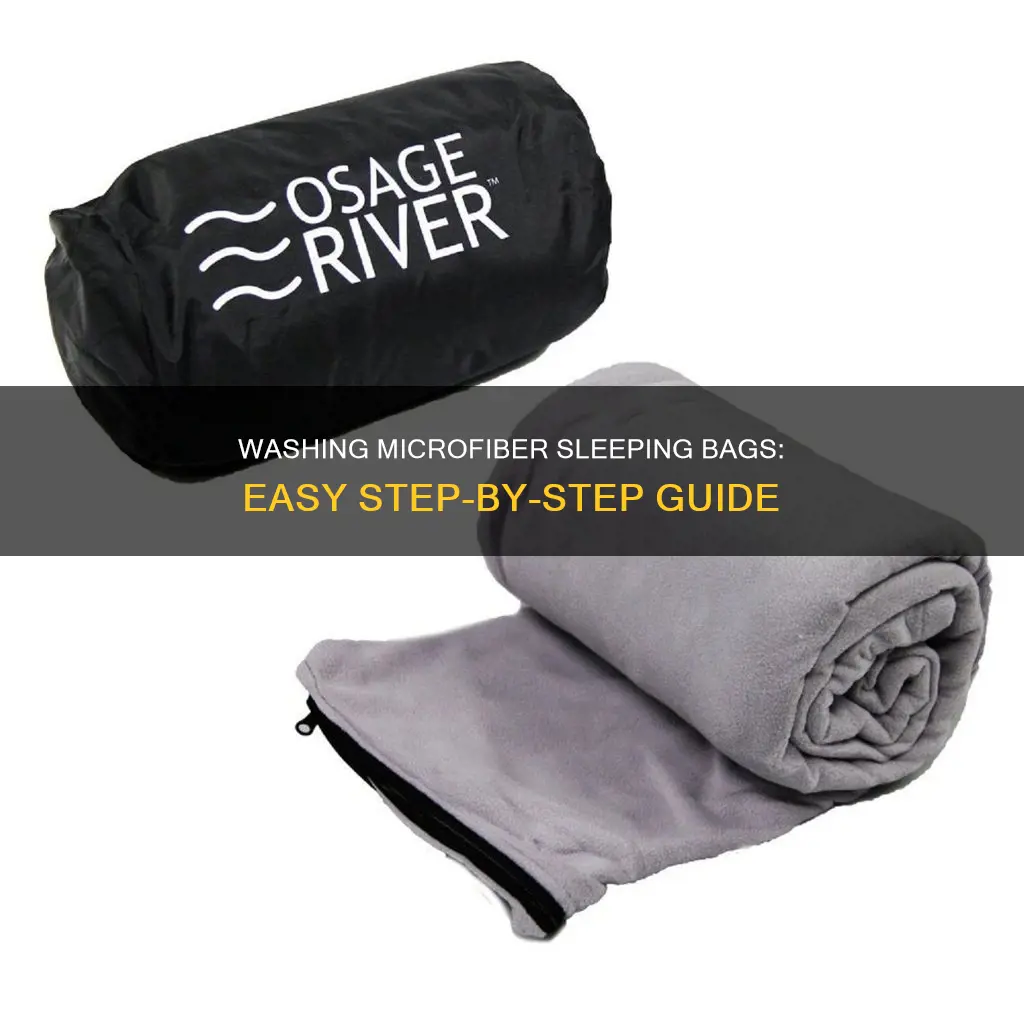 how to wash a microfiber sleeping bag