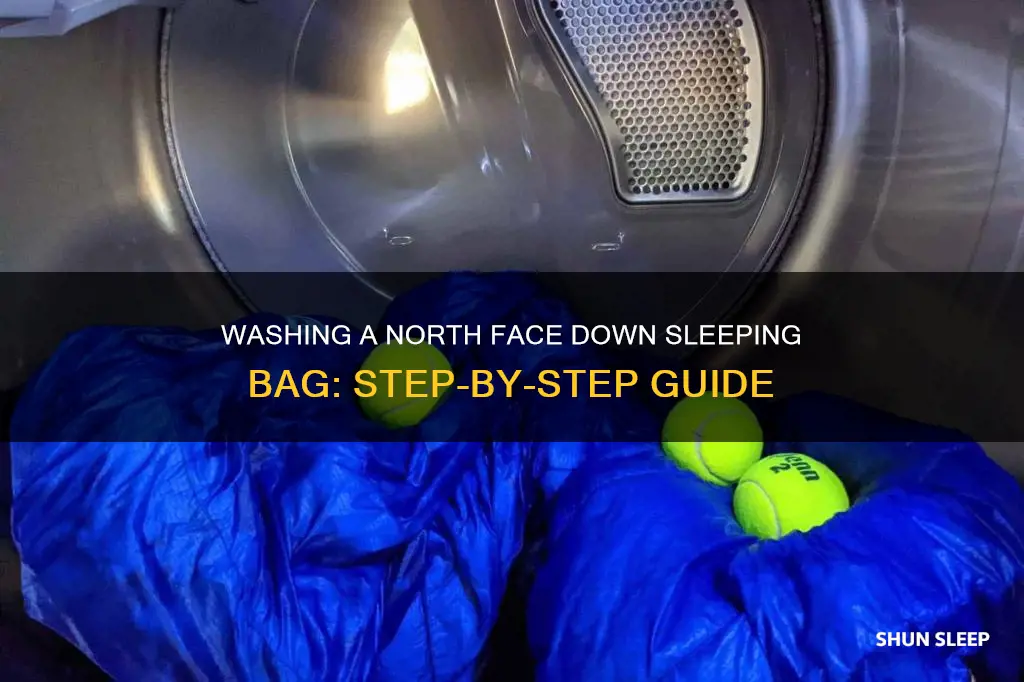 how to wash a north face down sleeping bag