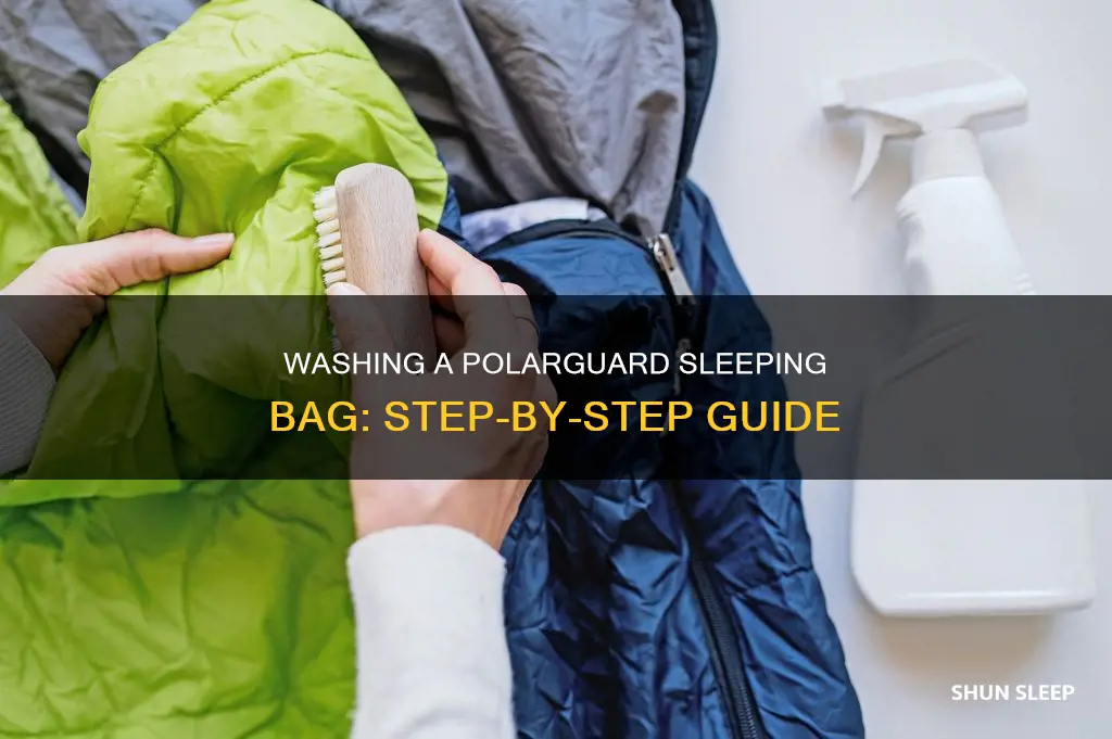how to wash a polarguard sleeping bag