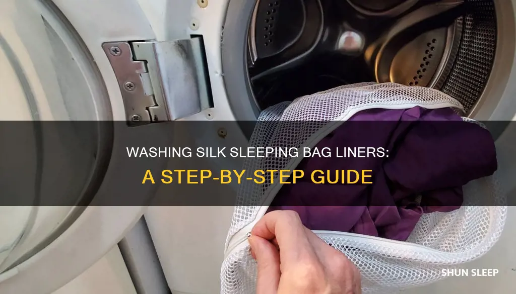 how to wash a silk sleeping bag liner