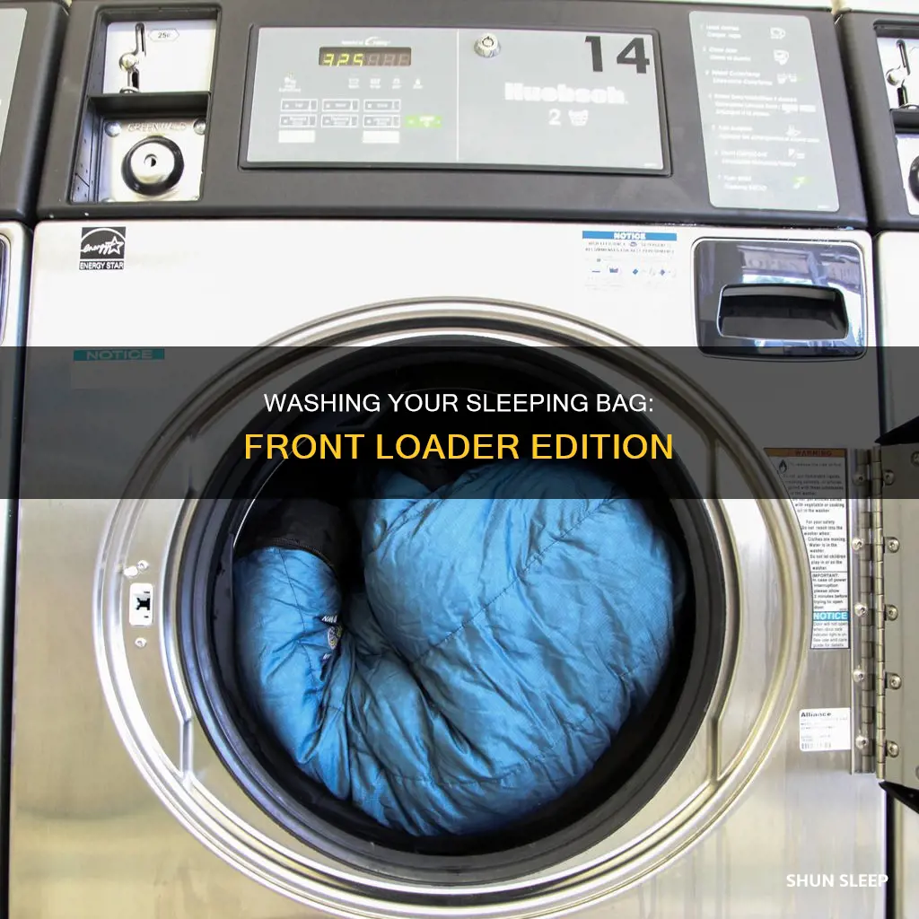 how to wash a sleeping bag in a front loader