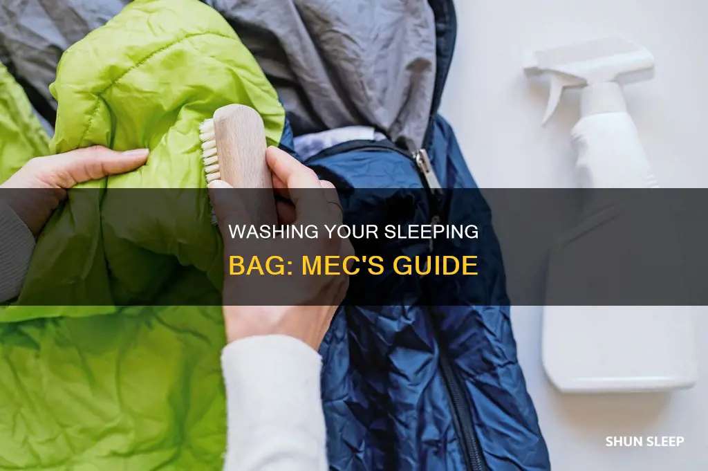 how to wash a sleeping bag mec