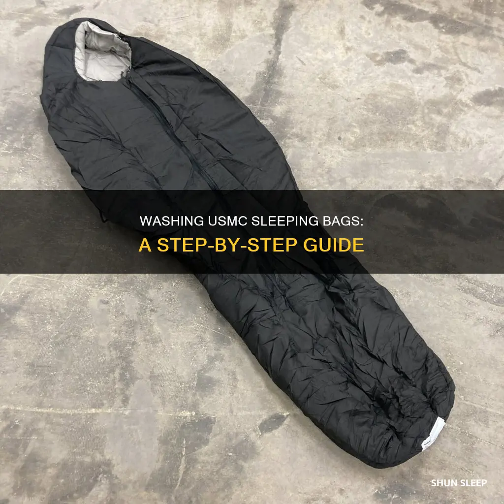 how to wash a usmc sleeping bag