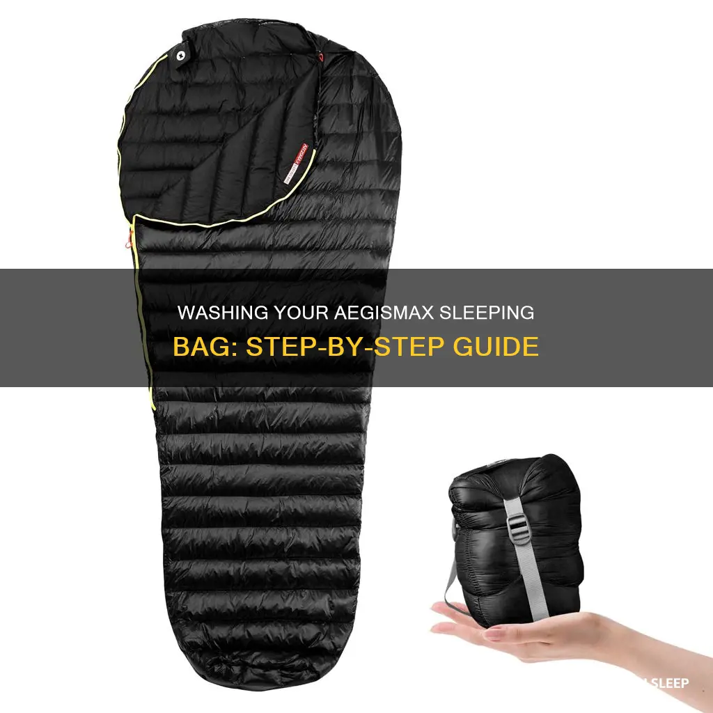 how to wash aegismax sleeping bag