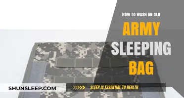 Washing an Old Army Sleeping Bag: A Step-by-Step Guide