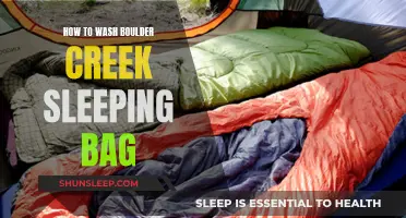 Washing Boulder Creek Sleeping Bag: Step-by-Step Guide