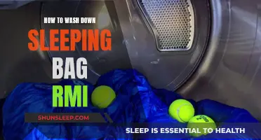 Washing Down Sleeping Bags: Rinse, Mild Detergent, and Air Dry