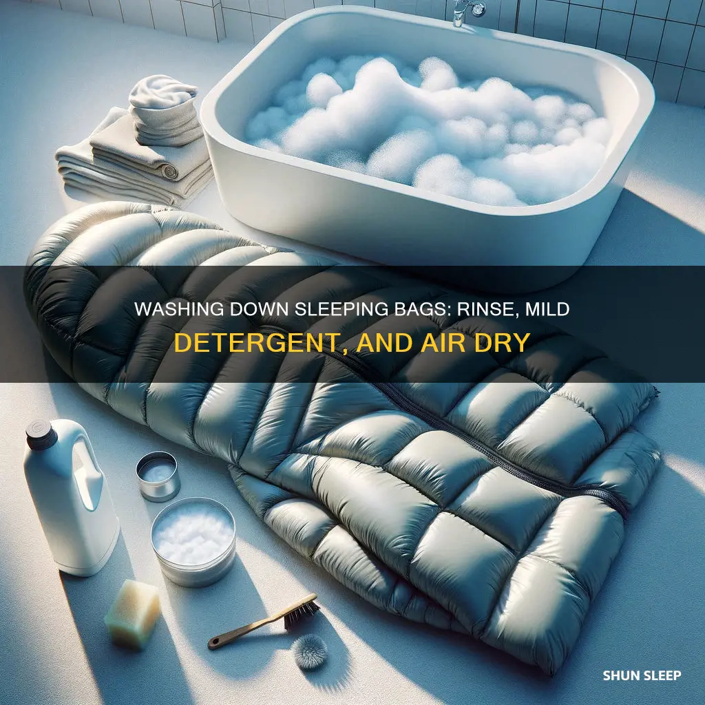 how to wash down sleeping bag rmi