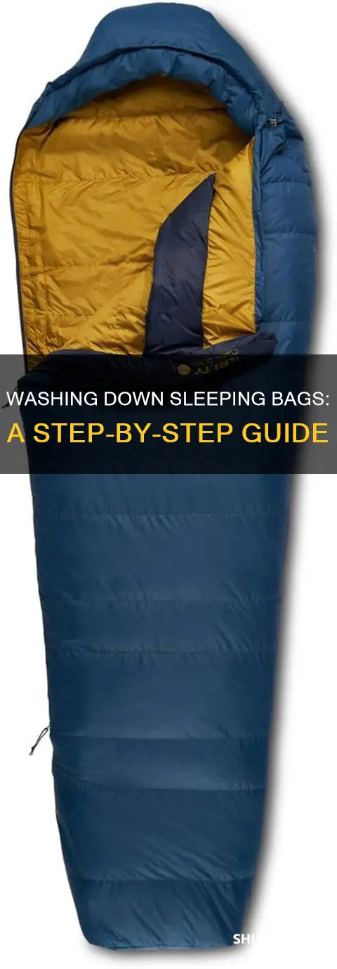 how to wash down sleeping bags