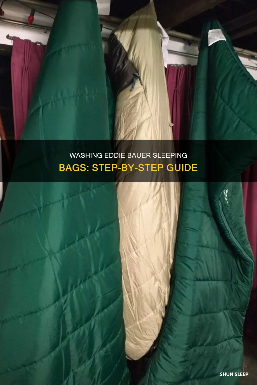 how to wash eddie bauer sleeping bag