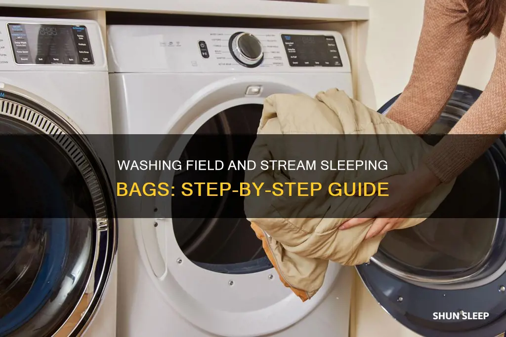 how to wash field and stream sleeping bag
