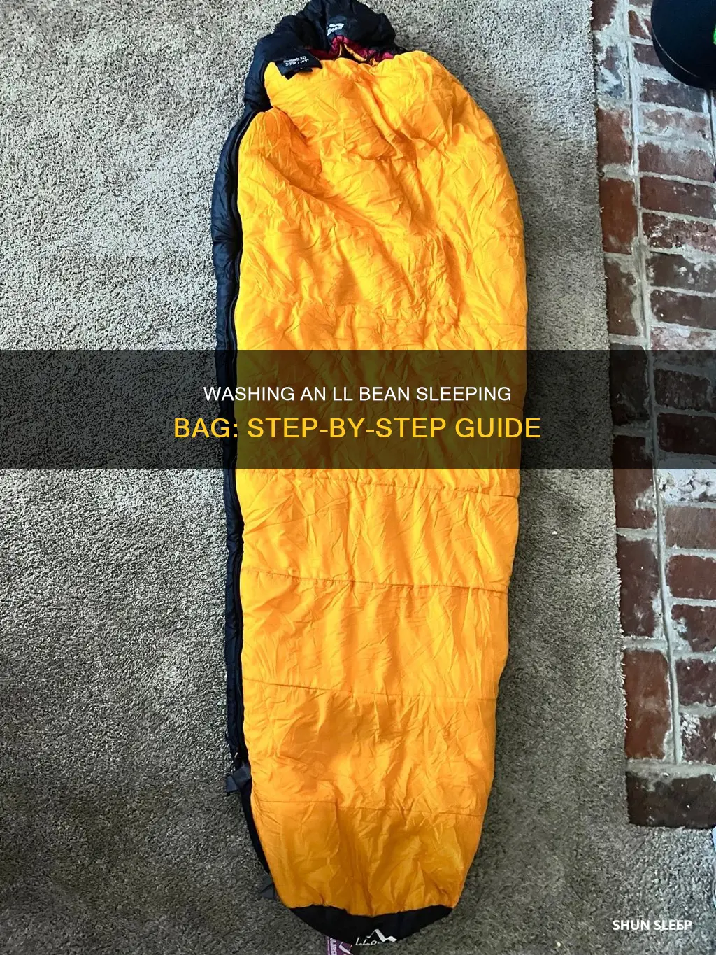 how to wash ll bean sleeping bag