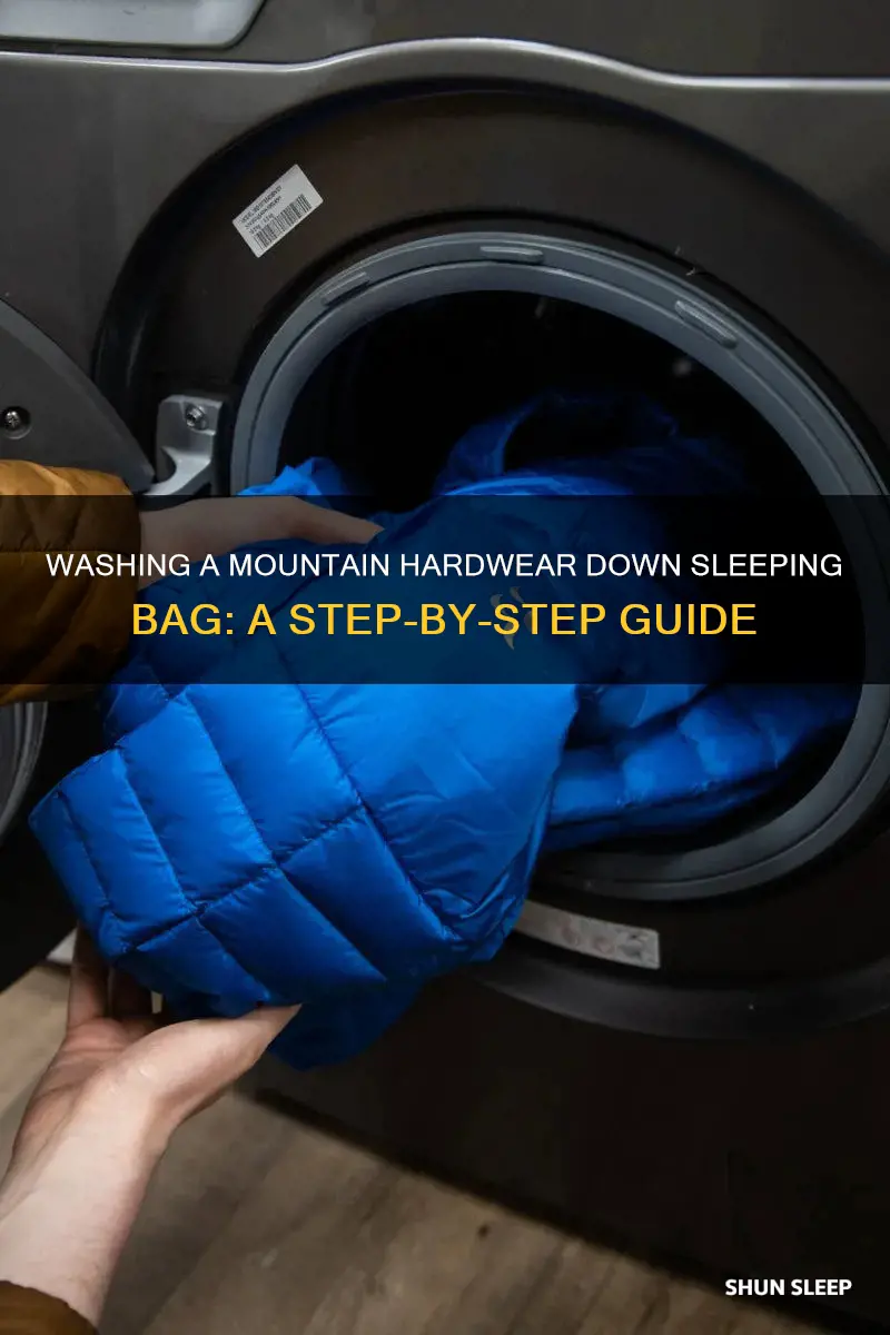 how to wash mountain hardwear down sleeping bag
