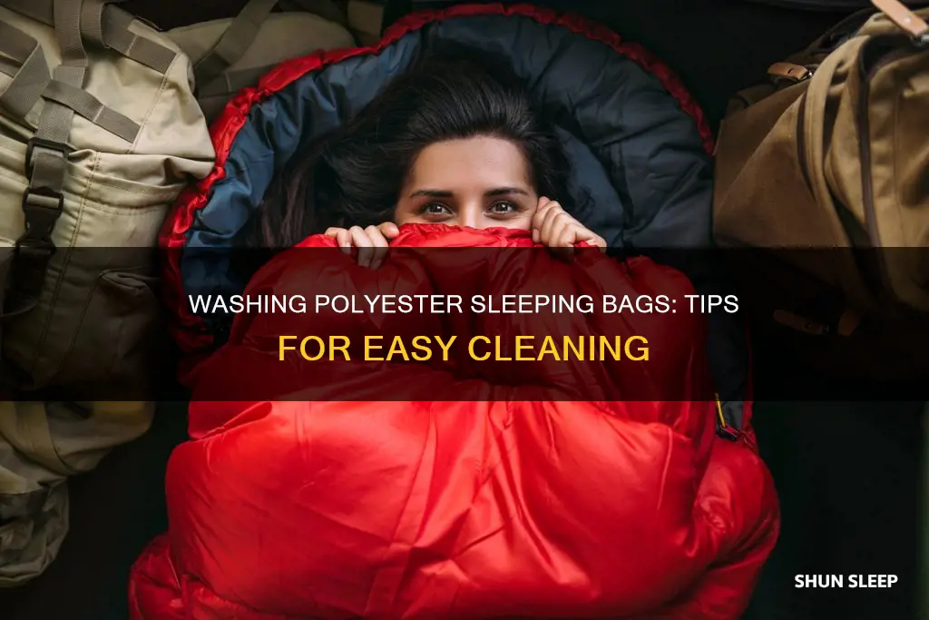 how to wash polyester sleeping bag