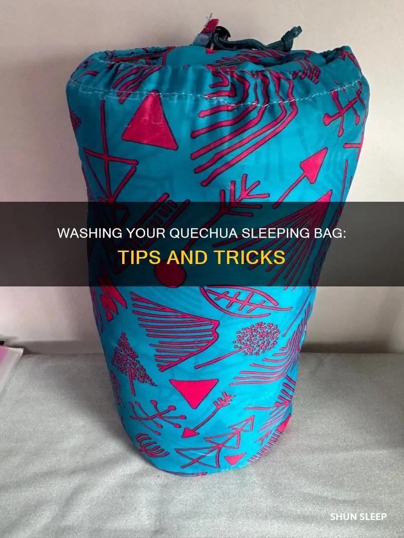 how to wash quechua sleeping bag