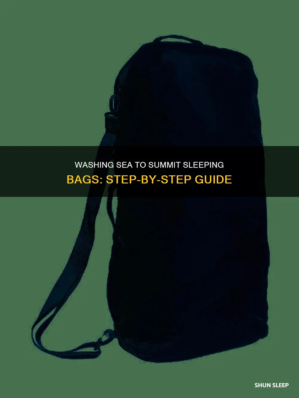 how to wash sea to summit sleeping bag