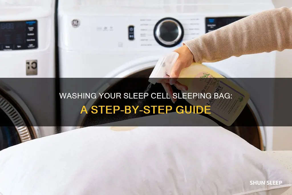 how to wash sleep cell sleeping bag