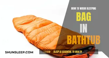 Washing Your Sleeping Bag: Bathtub Method