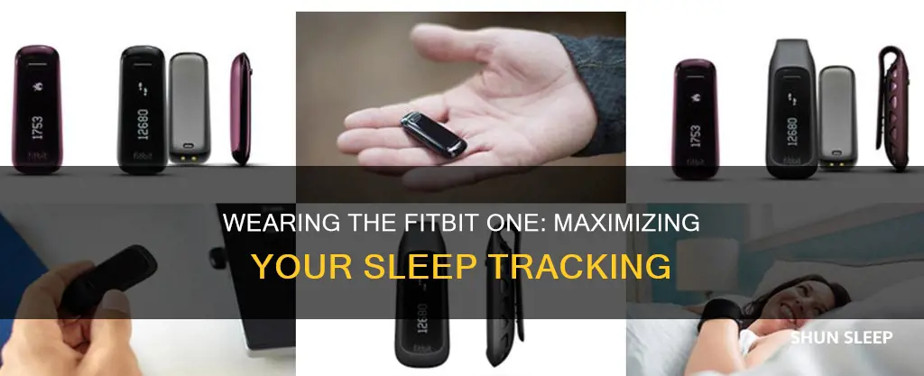 how to wear fitbit one sleep tracker