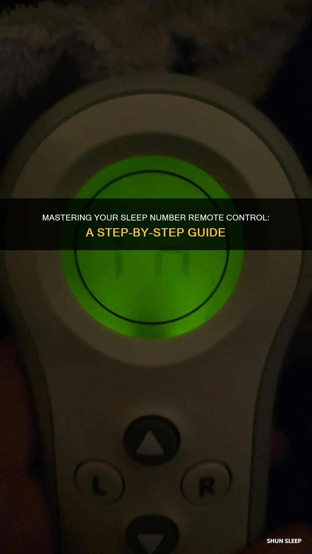 how to work a sleep number remote