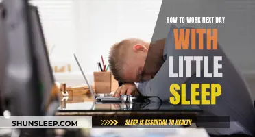 Little Sleep, Big Day: Strategies for Success