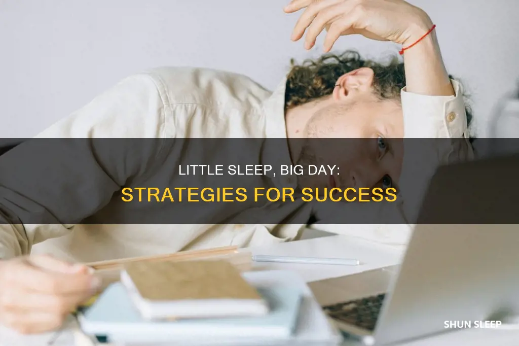 how to work next day with little sleep