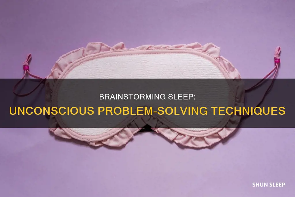 how to work on a problem while you sleep