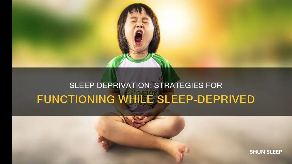 how to work with sleep deprivation