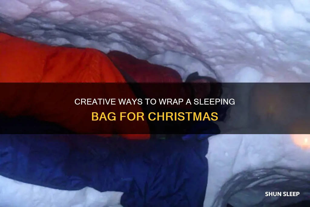 how to wrap a sleeping bag for christmas
