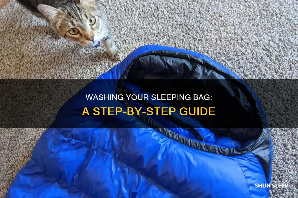 how to wsh sleeping bag
