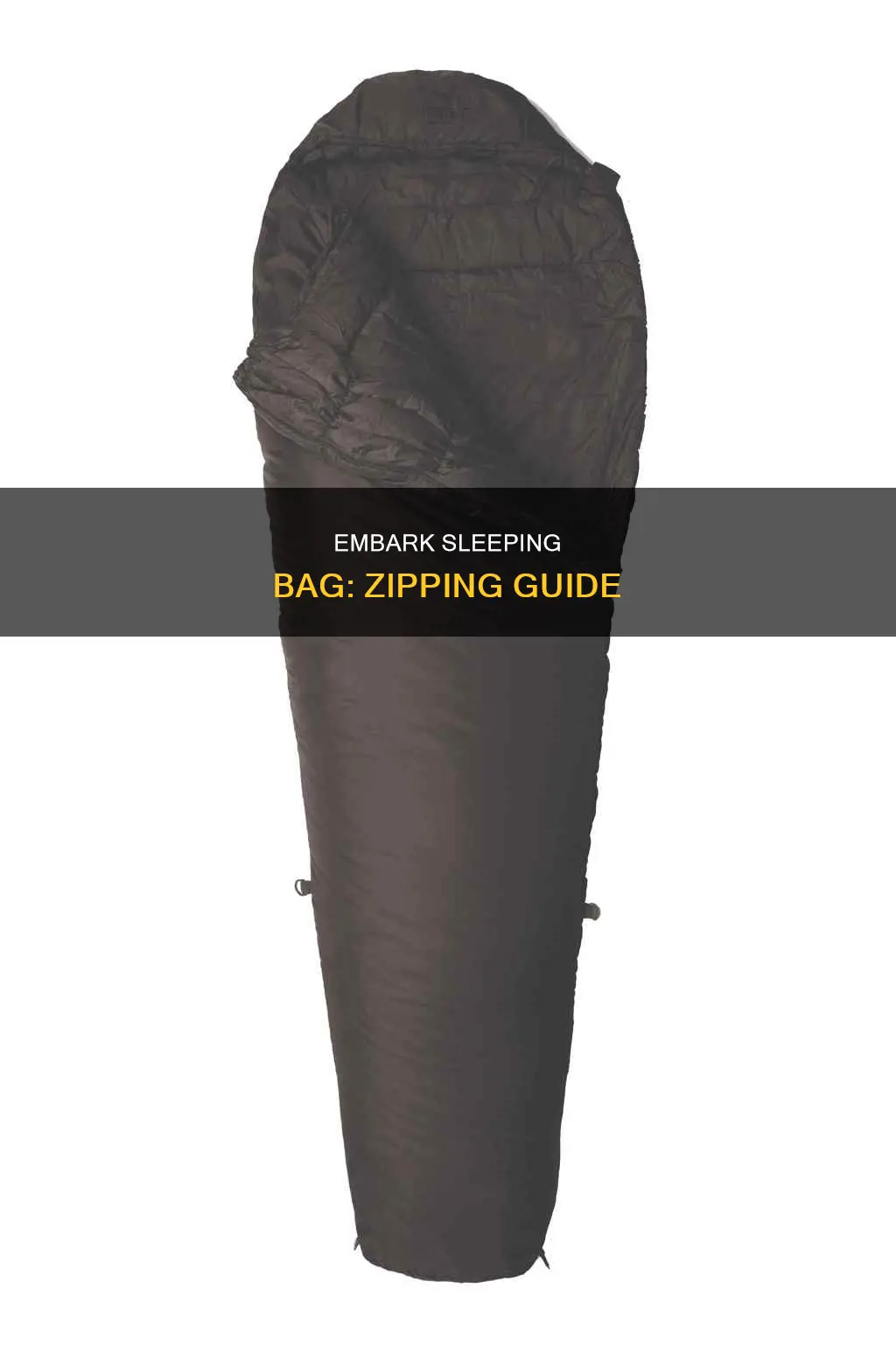 how to zip embark sleeping bag