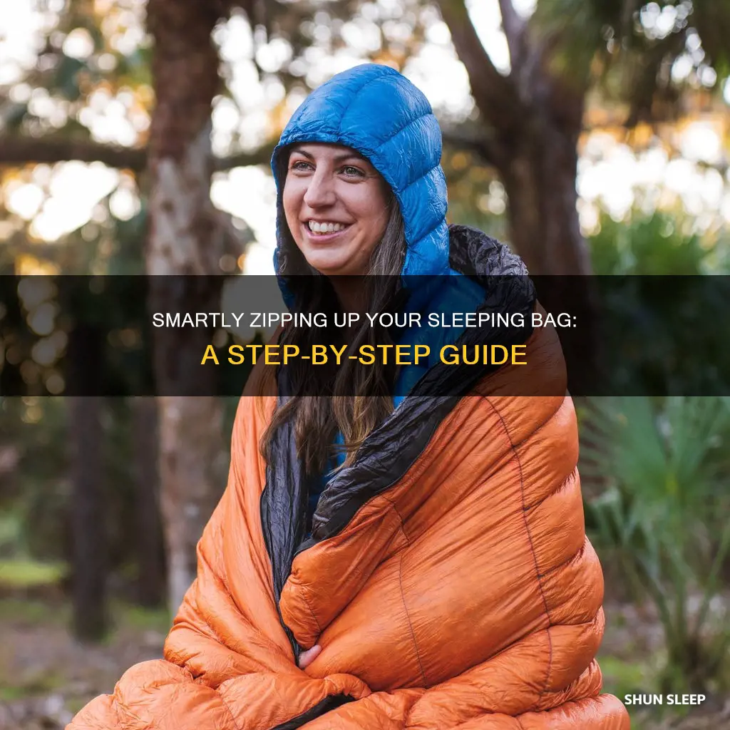how to zip up a sleeping bag
