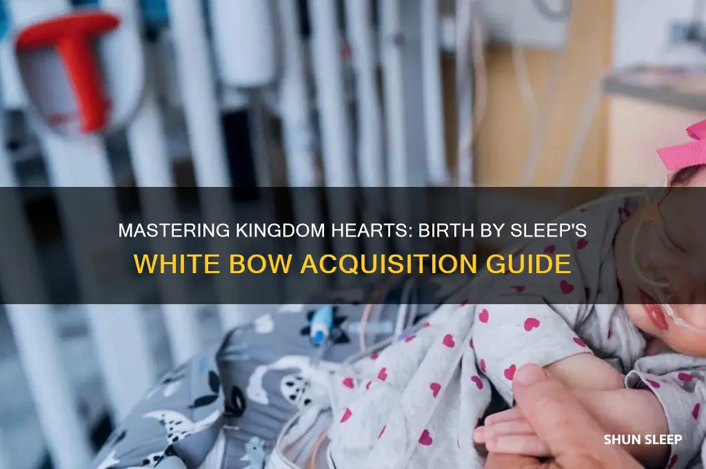 how tp get the white bow birth by sleep