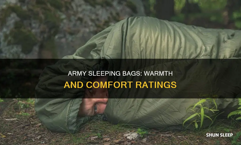 how warm are army sleeping bags