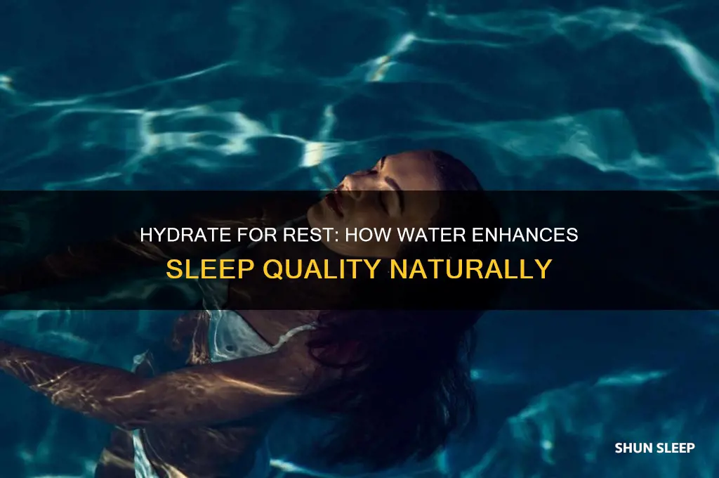 how water helps you sleep better