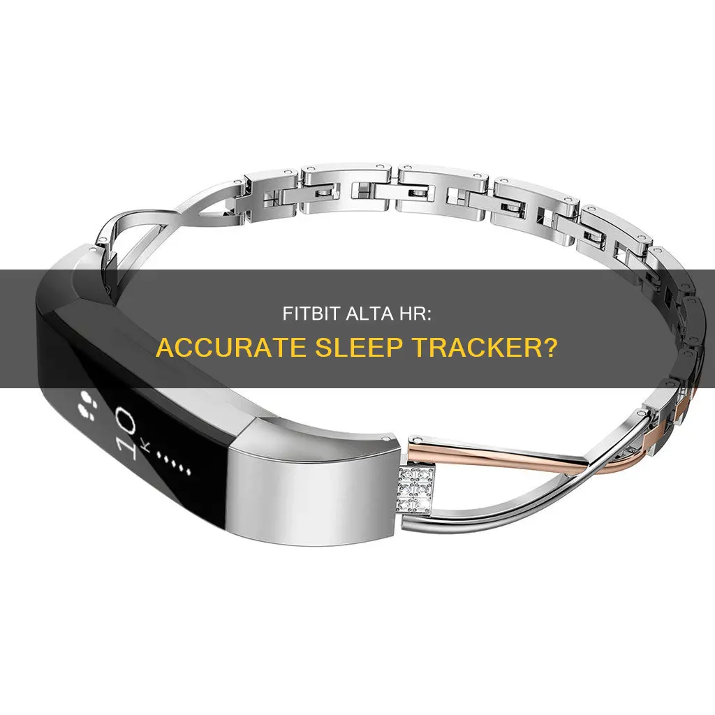 how well does fitbit alta hr track sleep