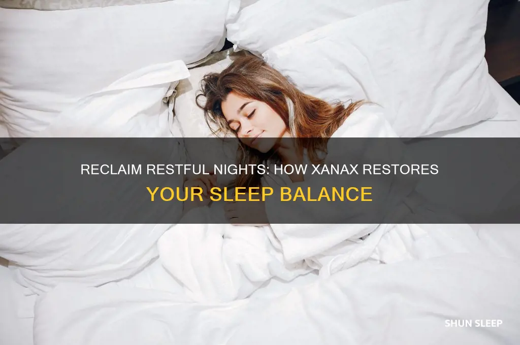 how xanax helps you get your sleep back on track