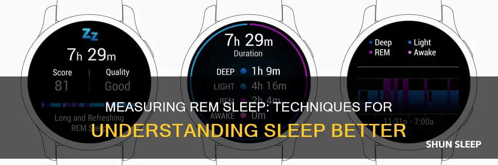 how you do measure rem sleep