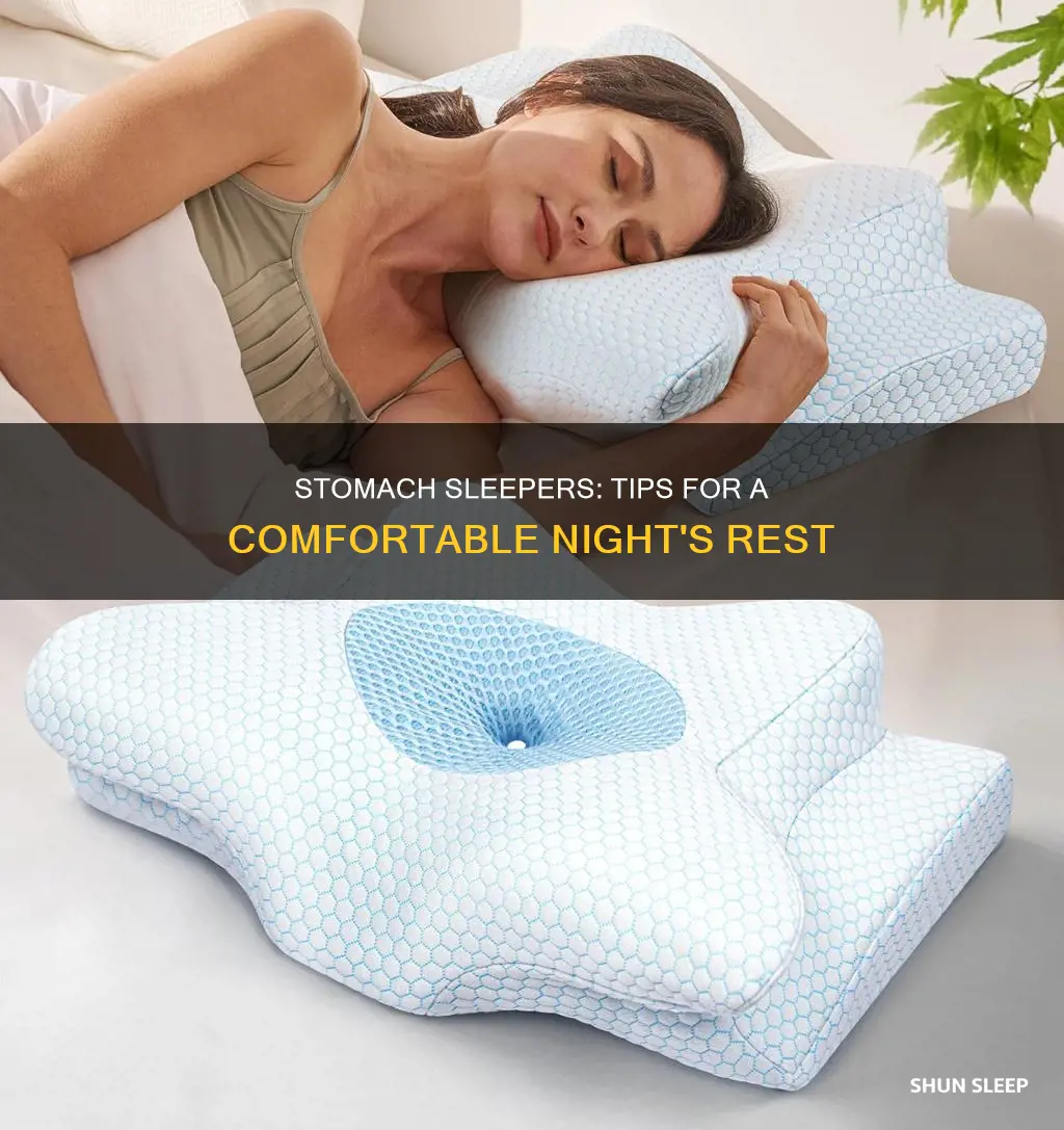 how you sleep on your stomach without hurting your neck