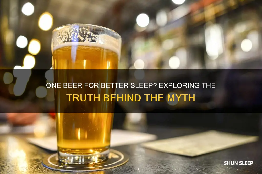 is 1 beer enough to help you sleep