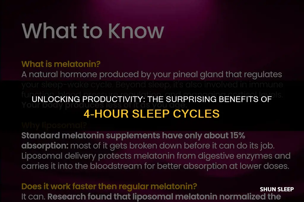 is 4 hours of sleep good