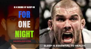 Is 4 Hours of Sleep Okay for One Night?