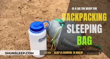 Backpacking Sleeping Bag: Is 4 lbs Too Heavy?