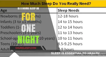 Is 5 Hours Sleep Okay for One Night?