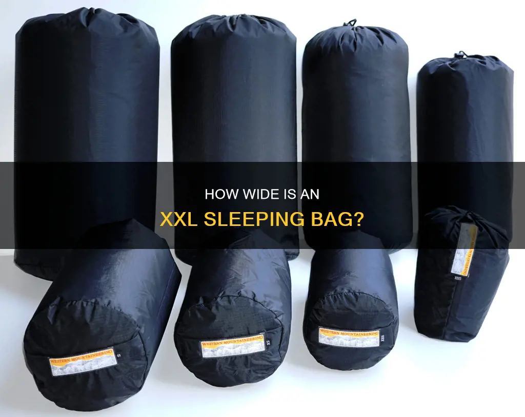is 55 how wide ia xxl sleeping bag